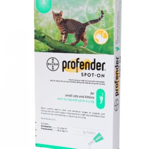 Box image for Profender Spot-on for Small Cats snd Kittens over 0.5kg and up to 2.5kg
