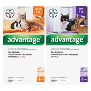 Image showing the two pack shots for Advantage for Cats in two sizes