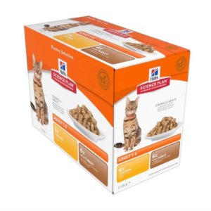 Image for Hills Science Plan multi pouch box with 6 chicken and 6 turkey flavour pouches for adult cats