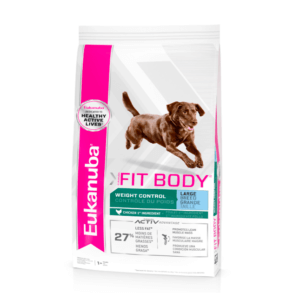 Bag image for Eukanuba Fit Body dry food for large breed dogs